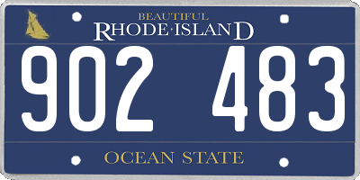 RI license plate 902483