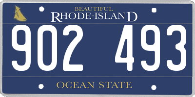 RI license plate 902493