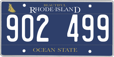 RI license plate 902499