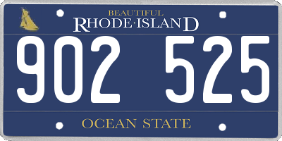 RI license plate 902525