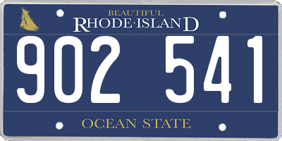 RI license plate 902541