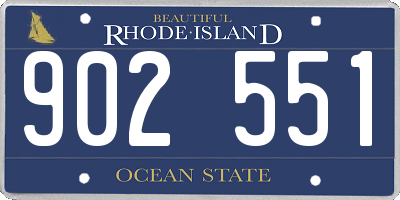 RI license plate 902551