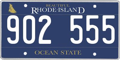 RI license plate 902555