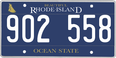 RI license plate 902558