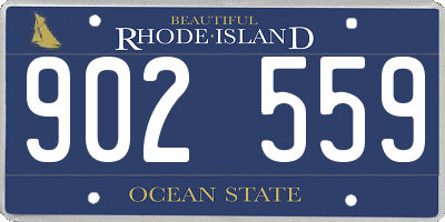 RI license plate 902559