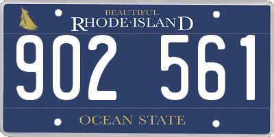 RI license plate 902561