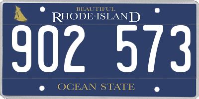 RI license plate 902573
