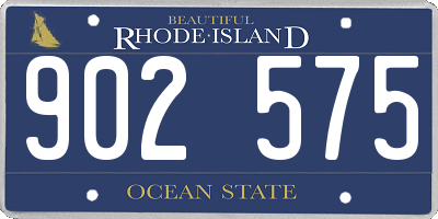 RI license plate 902575