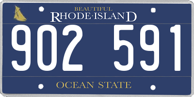 RI license plate 902591