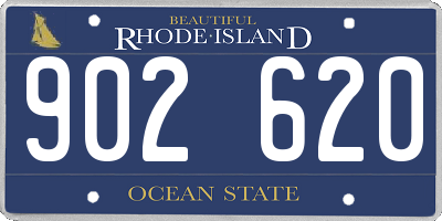 RI license plate 902620