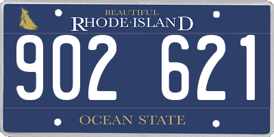 RI license plate 902621