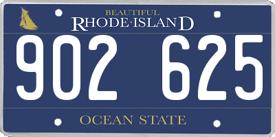 RI license plate 902625