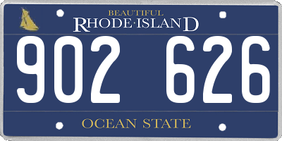 RI license plate 902626