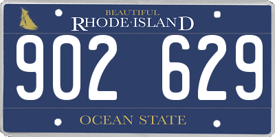 RI license plate 902629