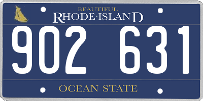 RI license plate 902631
