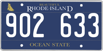 RI license plate 902633