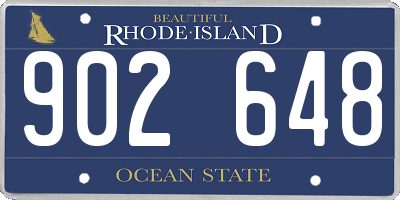 RI license plate 902648