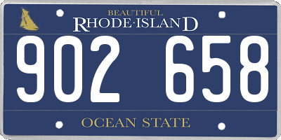 RI license plate 902658