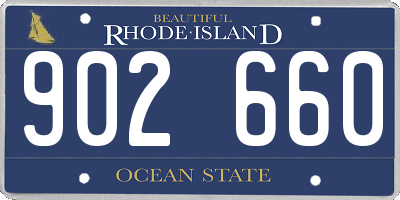 RI license plate 902660