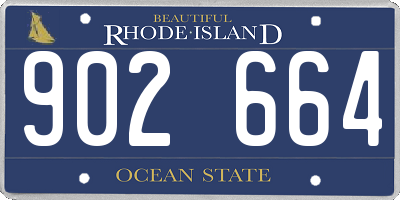 RI license plate 902664