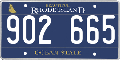RI license plate 902665