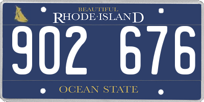 RI license plate 902676