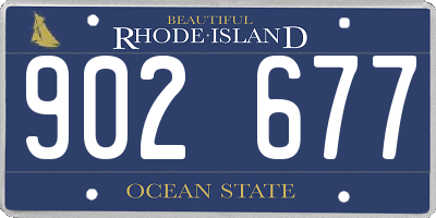 RI license plate 902677