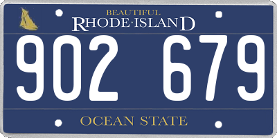 RI license plate 902679