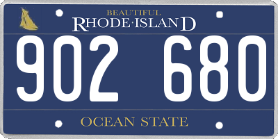 RI license plate 902680