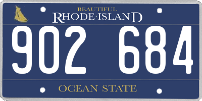 RI license plate 902684