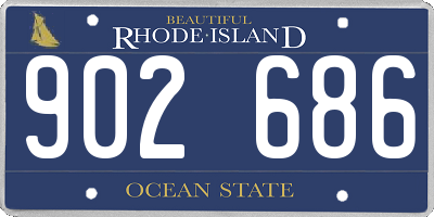 RI license plate 902686