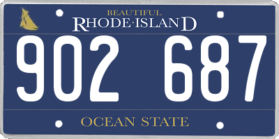 RI license plate 902687