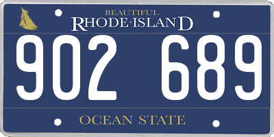 RI license plate 902689