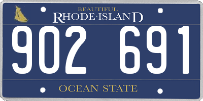 RI license plate 902691
