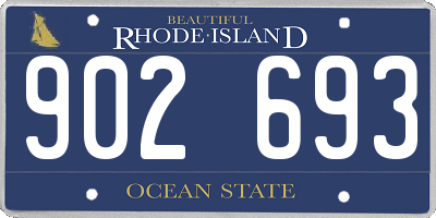 RI license plate 902693