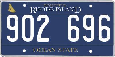 RI license plate 902696