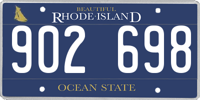 RI license plate 902698