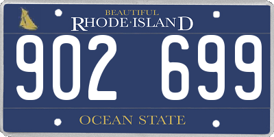 RI license plate 902699