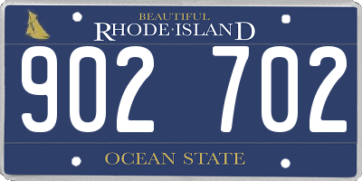 RI license plate 902702