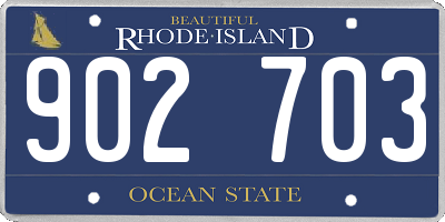 RI license plate 902703