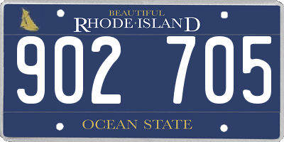 RI license plate 902705