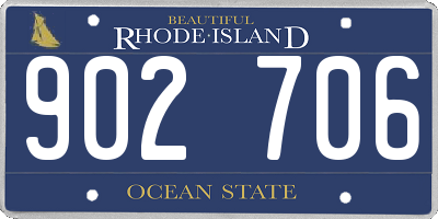 RI license plate 902706