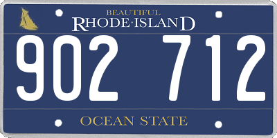 RI license plate 902712