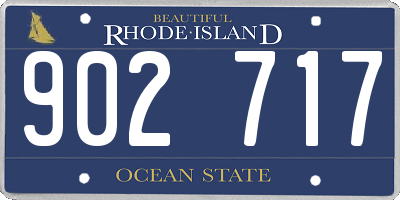 RI license plate 902717