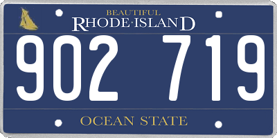 RI license plate 902719