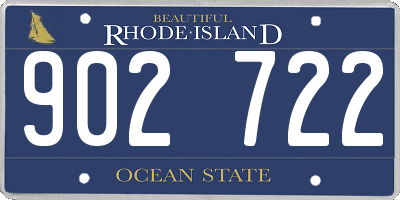 RI license plate 902722