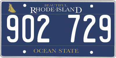 RI license plate 902729