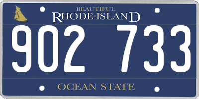 RI license plate 902733