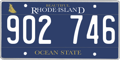 RI license plate 902746