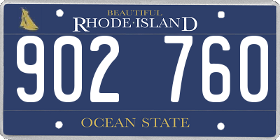 RI license plate 902760